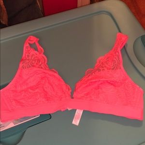 Bright Coral Pink VSPink Bralette